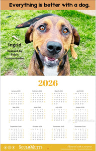 Dog Calendar - 2025 Rescue Dog Calendar