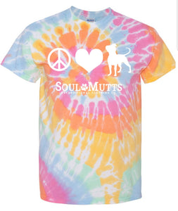 Peace, Love, Pittie Tie Dye T-Shirt