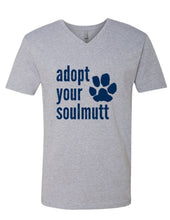 Load image into Gallery viewer, Adopt your SoulMutt V-Neck cotton tee