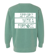 Load image into Gallery viewer, Apparel with a purpose garment dyed sweatshirt