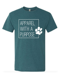 Apparel With A Purpose Paw Print Triblend Unisex T-Shirt