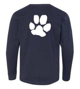 Toddler & Youth Paw Print Long Sleeve
